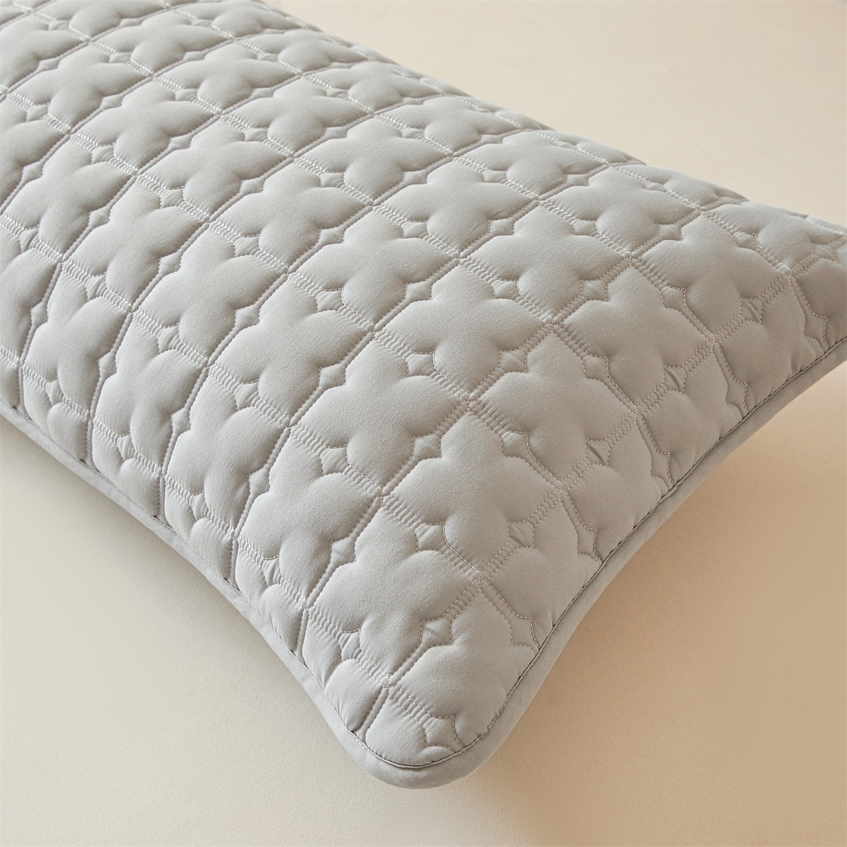 91家纺网 家纺一手货源 找家纺 居眠 2025新款星禾-防水枕套 星禾-灰