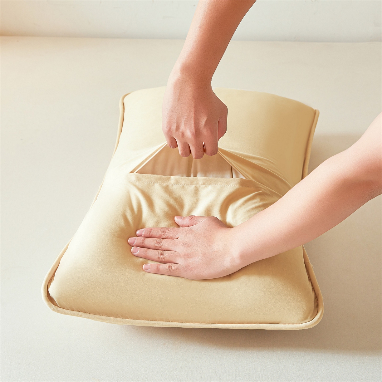 91家纺网 家纺一手货源 找家纺 居眠 2025新款星禾-防水枕套 星禾-卡