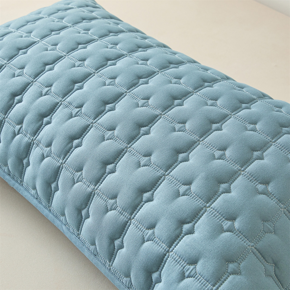 91家纺网 家纺一手货源 找家纺 居眠 2025新款星禾-防水枕套 星禾-蓝