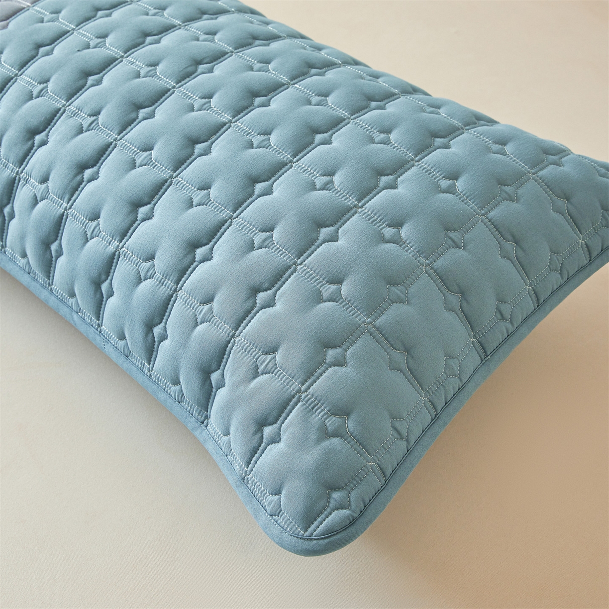 91家纺网 家纺一手货源 找家纺 居眠 2025新款星禾-防水枕套 星禾-蓝