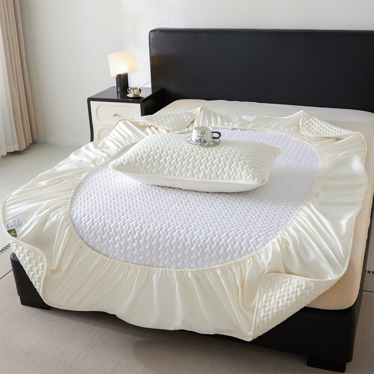 91家纺网 家纺一手货源 找家纺 （总）居眠 2025新款织梦-棉花防水床笠