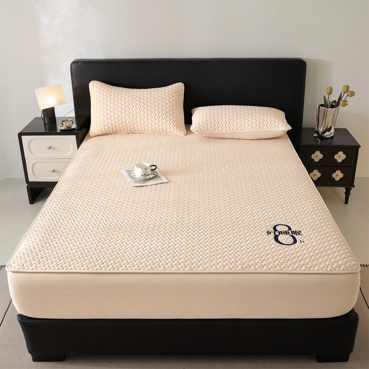 91家纺网 家纺一手货源 找家纺 居眠 2025新款织梦-棉花防水床笠 织梦-卡