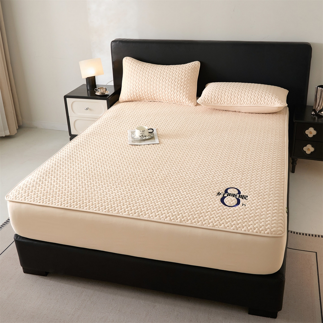 91家纺网 家纺一手货源 找家纺 居眠 2025新款织梦-棉花防水床笠 织梦-卡