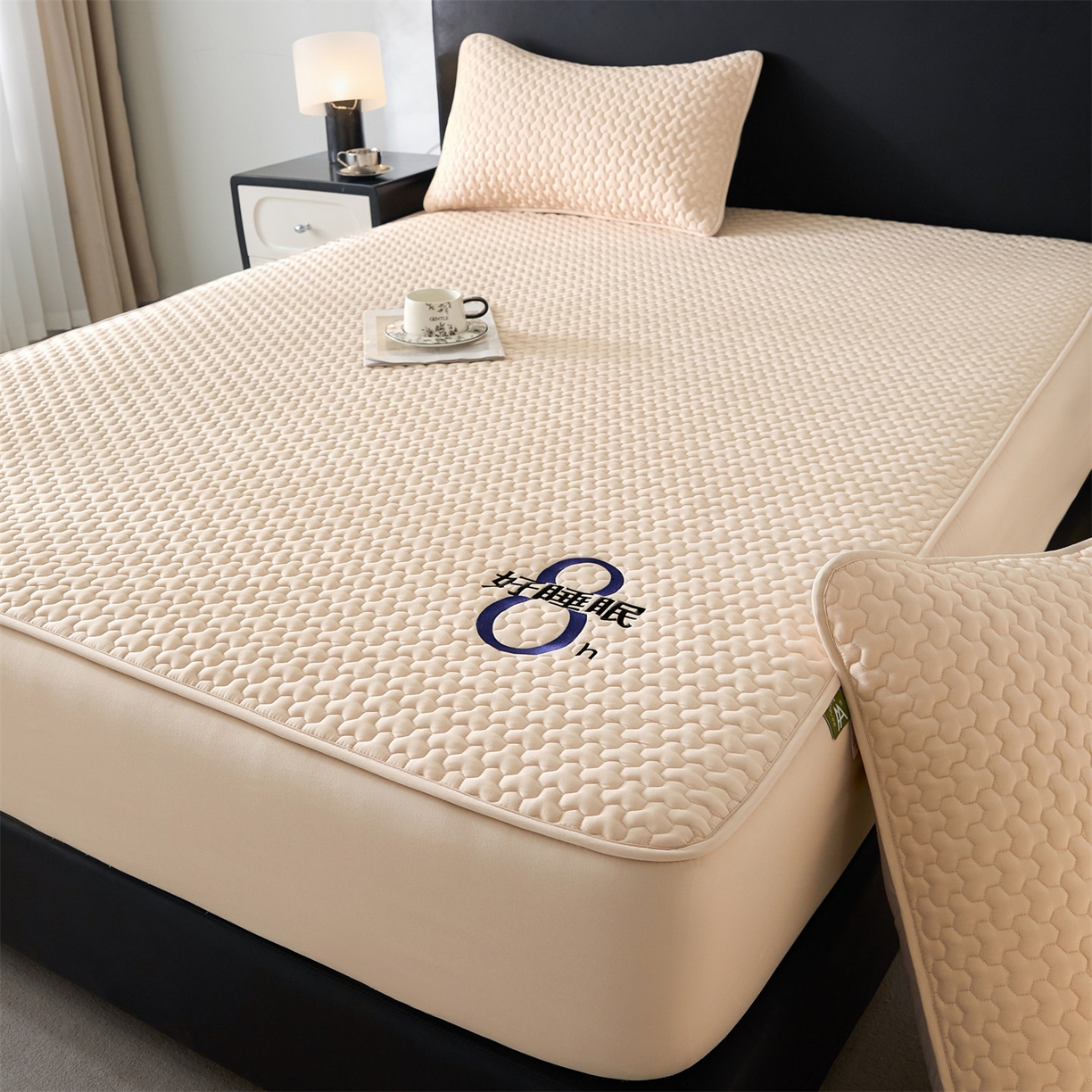 91家纺网 家纺一手货源 找家纺 居眠 2025新款织梦-棉花防水床笠 织梦-卡