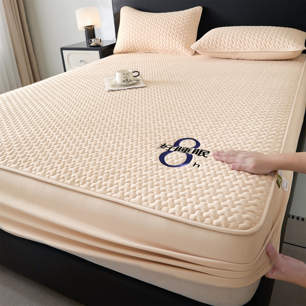 91家纺网 家纺一手货源 找家纺 居眠 2025新款织梦-棉花防水床笠 织梦-卡