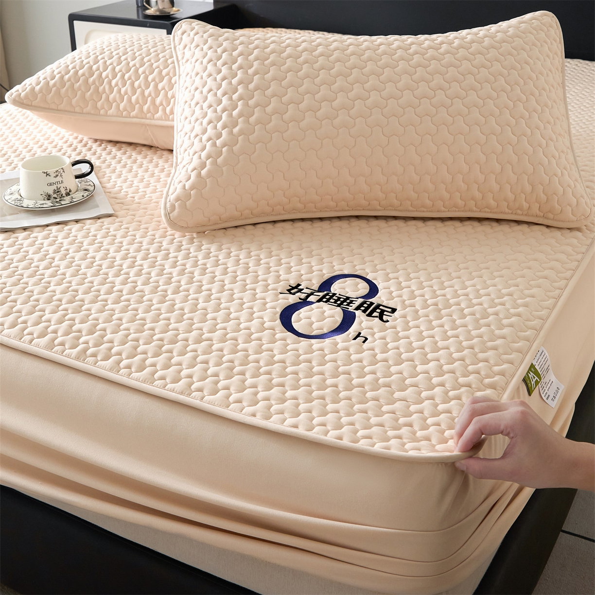 91家纺网 家纺一手货源 找家纺 居眠 2025新款织梦-棉花防水床笠 织梦-卡