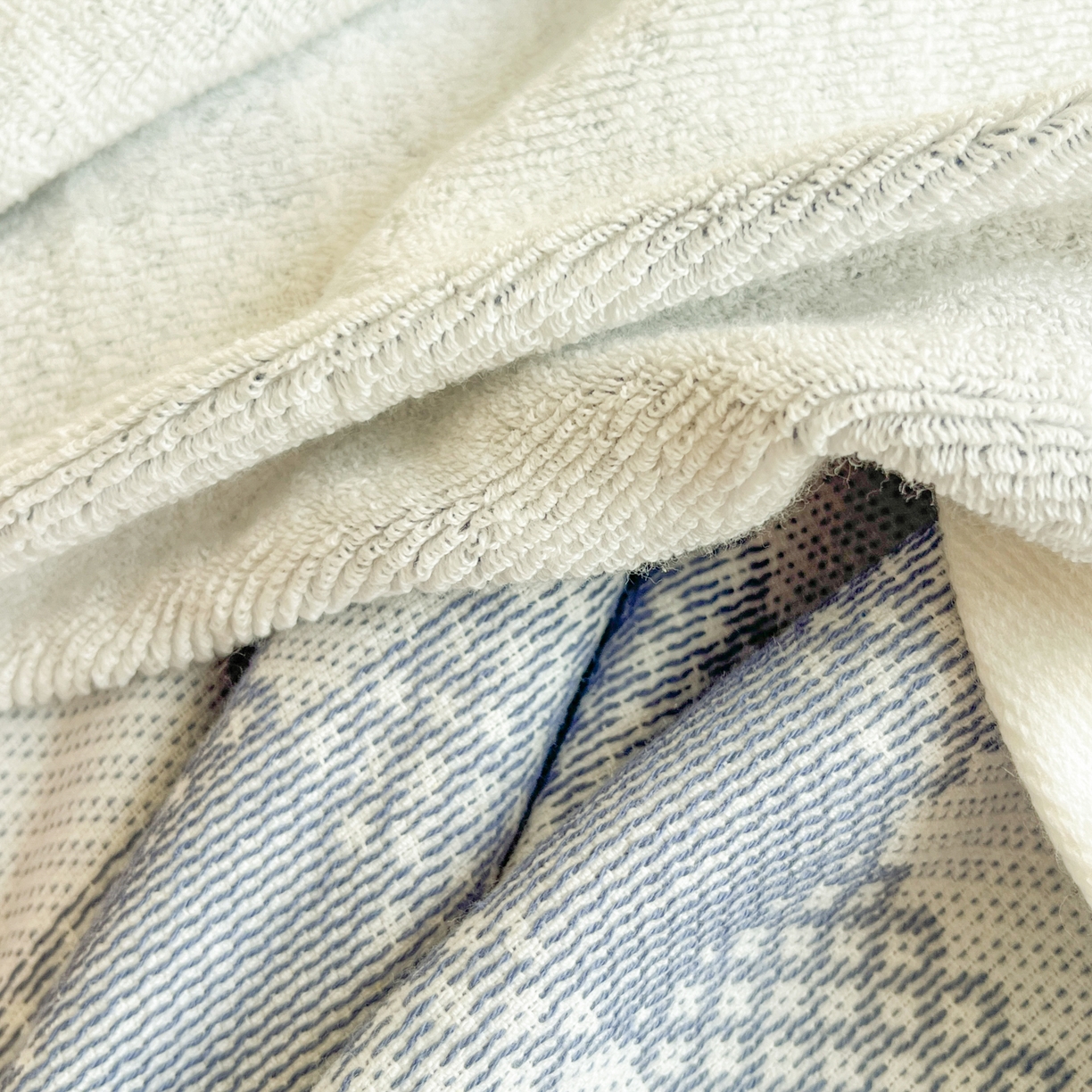 91家纺网 家纺一手货源 找家纺 美宜家 2025新品全棉枕巾简约无印双人单人织边里外棉枕巾 念想-兰 48*74cm一只