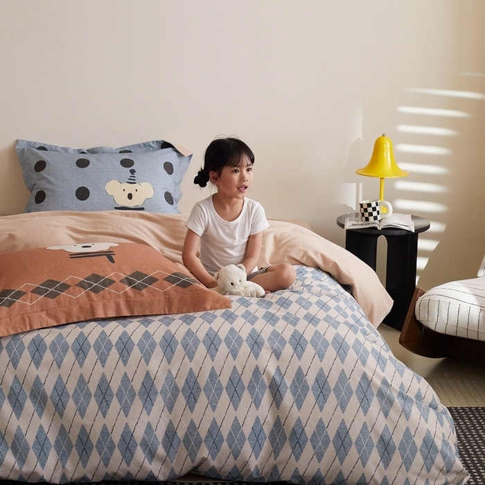 91家纺网 家纺一手货源 找家纺 （总）由丽2025新款卡通磨毛印花四件套（控价券后不低于小号190，标准210，加大225）