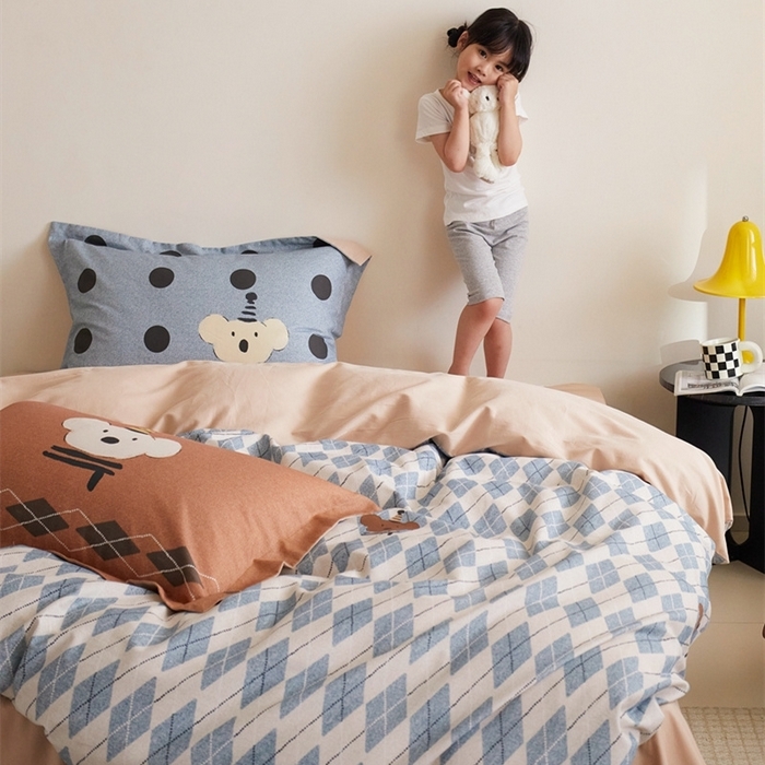 91家纺网 家纺一手货源 找家纺 （总）由丽2025新款卡通磨毛印花四件套（控价券后不低于小号190，标准210，加大225）