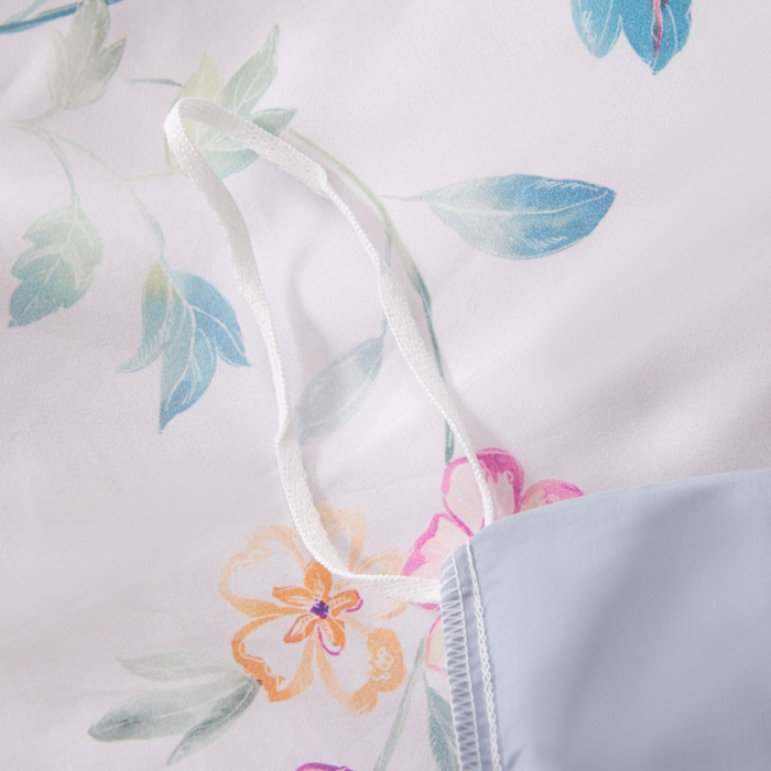 91家纺网 家纺一手货源 找家纺 优姿家纺 2026新款60支全棉贡缎数码印花四件套 爱丽丝