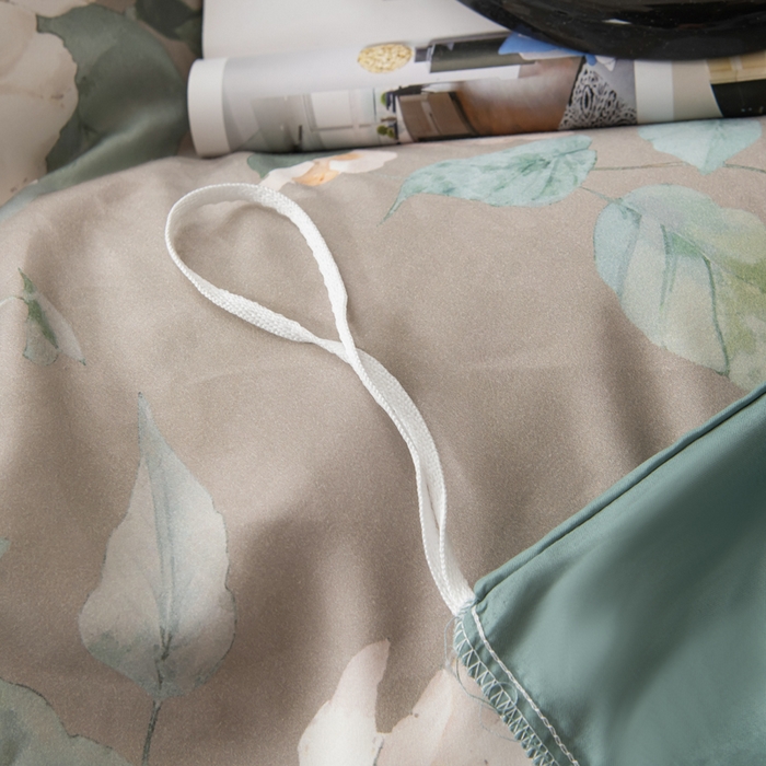 91家纺网 家纺一手货源 找家纺 优姿家纺 2026新款60支全棉贡缎数码印花四件套 芳华