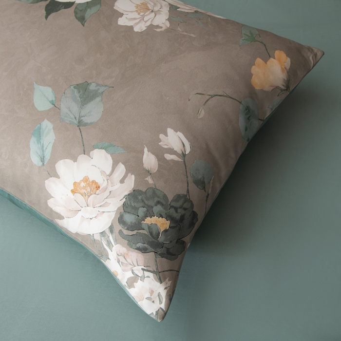 91家纺网 家纺一手货源 找家纺 优姿家纺 2026新款60支全棉贡缎数码印花四件套 芳华