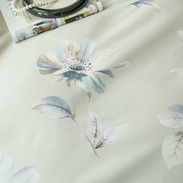 91家纺网 家纺一手货源 找家纺 优姿家纺 2026新款60支全棉贡缎数码印花四件套 香榭丽舍