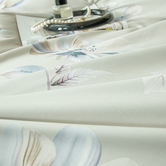 91家纺网 家纺一手货源 找家纺 优姿家纺 2026新款60支全棉贡缎数码印花四件套 香榭丽舍