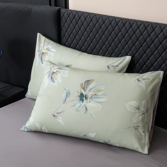 91家纺网 家纺一手货源 找家纺 优姿家纺 2026新款60支全棉贡缎数码印花四件套 香榭丽舍