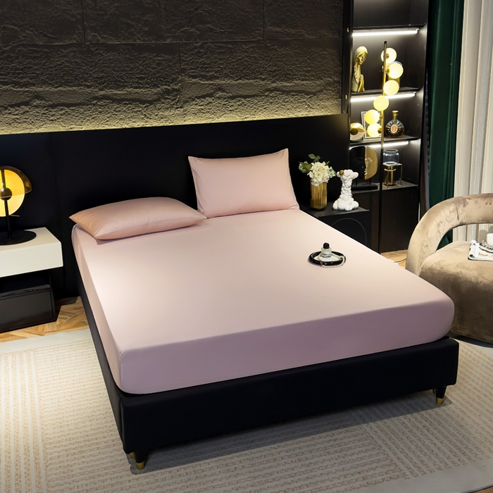 91家纺网 家纺一手货源 找家纺 （总）优姿家纺 2026新款60长绒棉贡缎纯色系列四件套