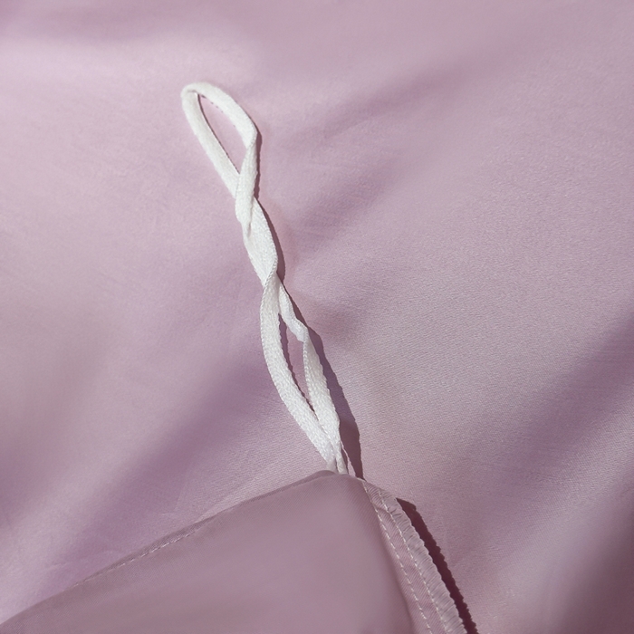 91家纺网 家纺一手货源 找家纺 优姿家纺 2026新款60长绒棉贡缎纯色系列四件套 豆蔻紫