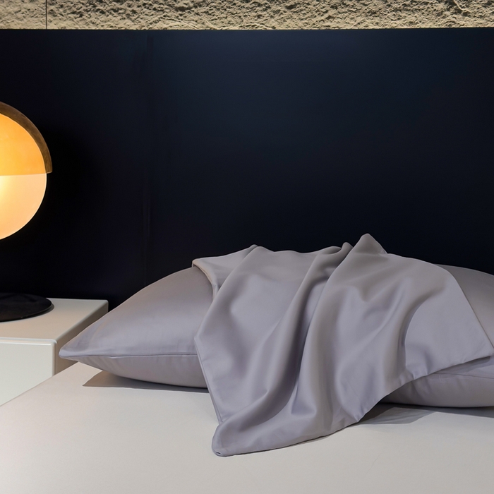 91家纺网 家纺一手货源 找家纺 优姿家纺 2026新款60长绒棉贡缎纯色系列四件套 高级灰