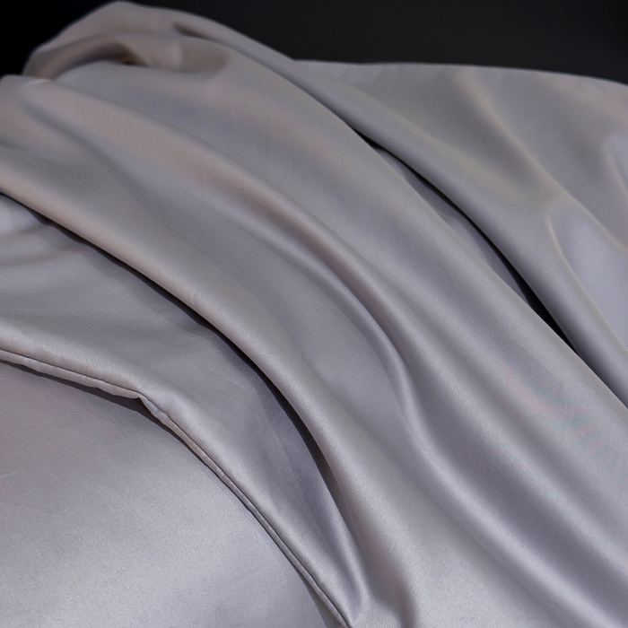 91家纺网 家纺一手货源 找家纺 优姿家纺 2026新款60长绒棉贡缎纯色系列四件套 高级灰