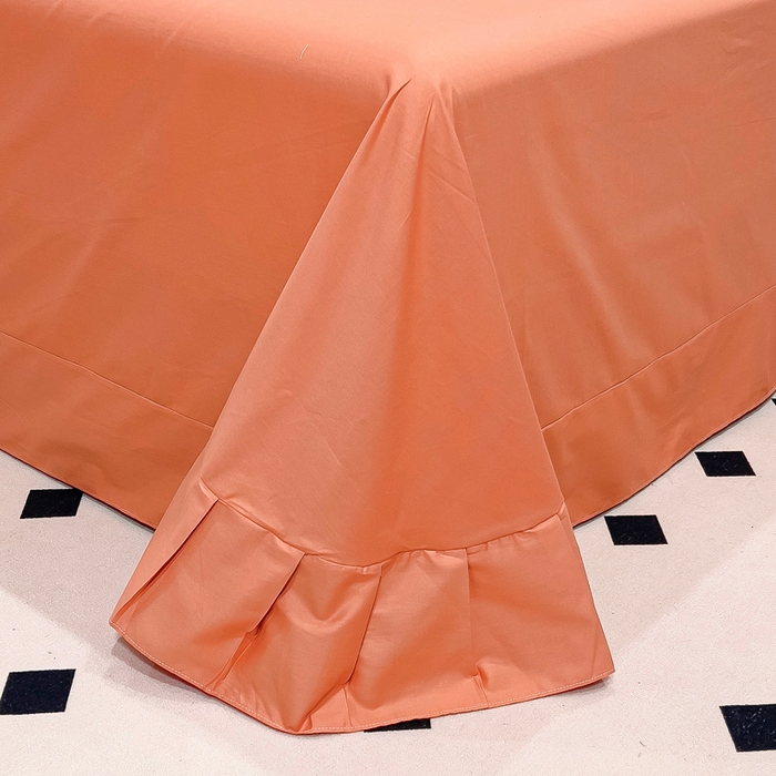 91家纺网 家纺一手货源 找家纺 优姿家纺 2026新款全棉拼接绣花四件套 繁花桔