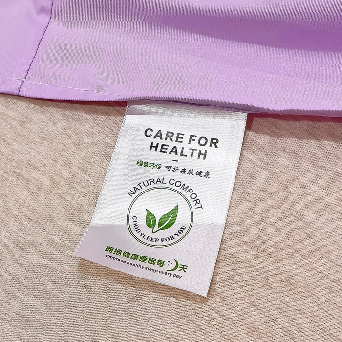 91家纺网 家纺一手货源 找家纺 优姿家纺 2026新款全棉拼接绣花四件套 繁花紫