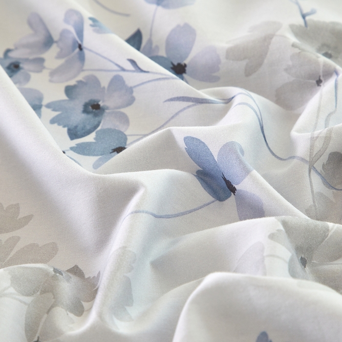 91家纺网 家纺一手货源 找家纺 优姿家纺 2026新款全棉40匹马棉数码印花四件套 淡墨香兰