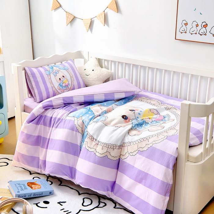 91家纺网 家纺一手货源 找家纺 （总）梵赫 2025新款100%棉冬款加厚全棉被套+被芯四季款盖毯