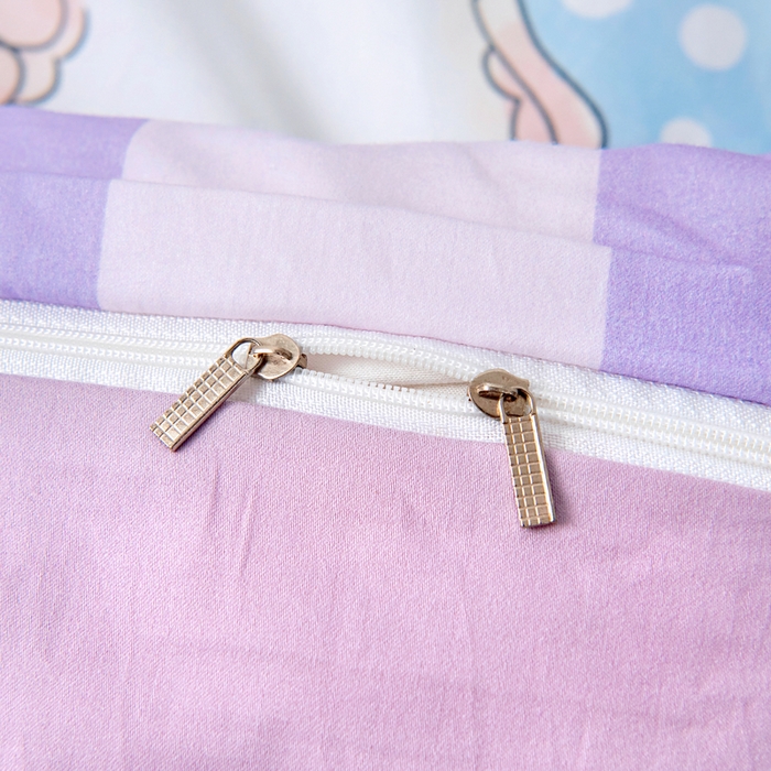 91家纺网 家纺一手货源 找家纺 梵赫 2025新款100%棉冬款加厚全棉被套+被芯四季款盖毯 菲菲兔