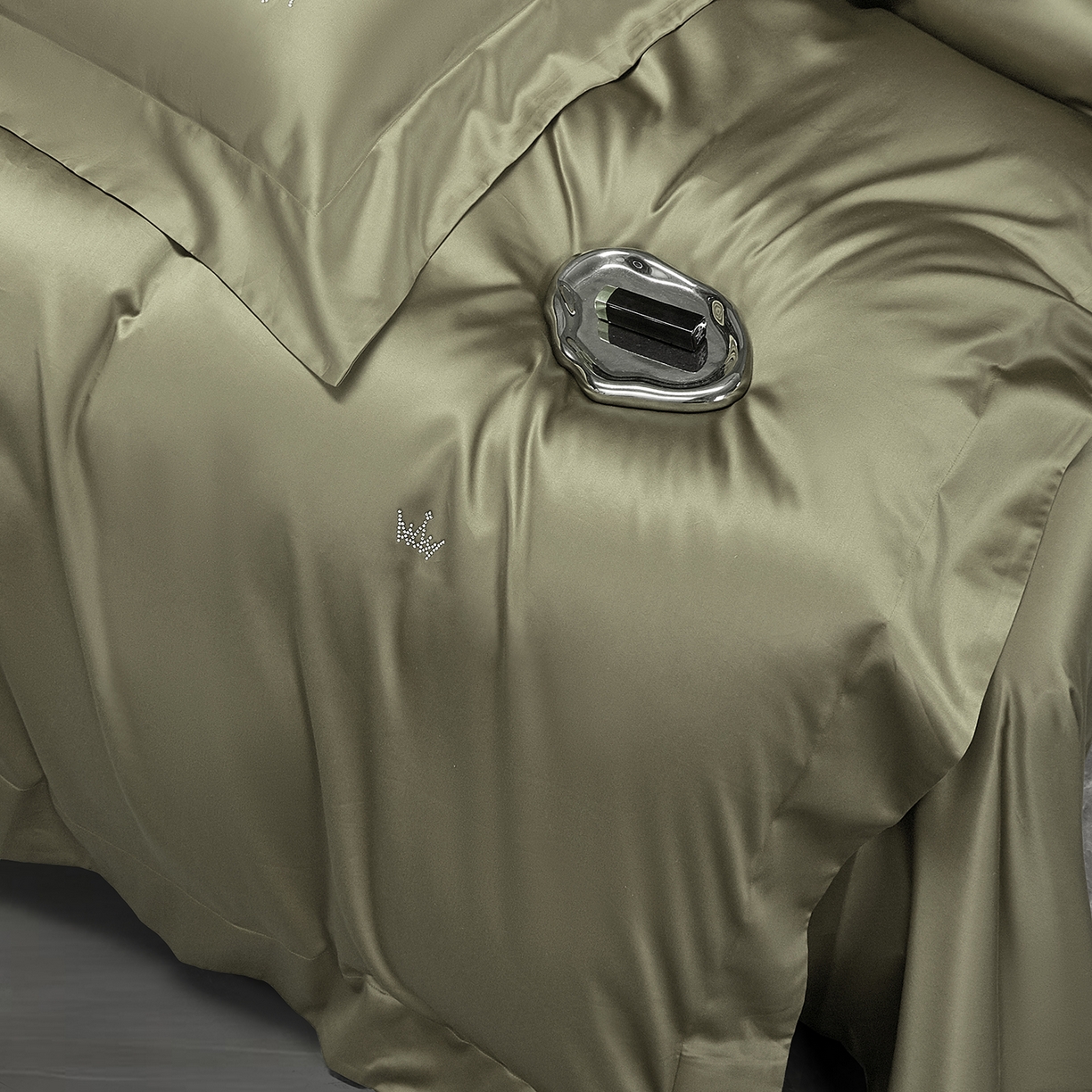 91家纺网 家纺一手货源 找家纺 玖玖爱家纺 2025新款60/50双股四件套-国货之光 国货之光-笋绿