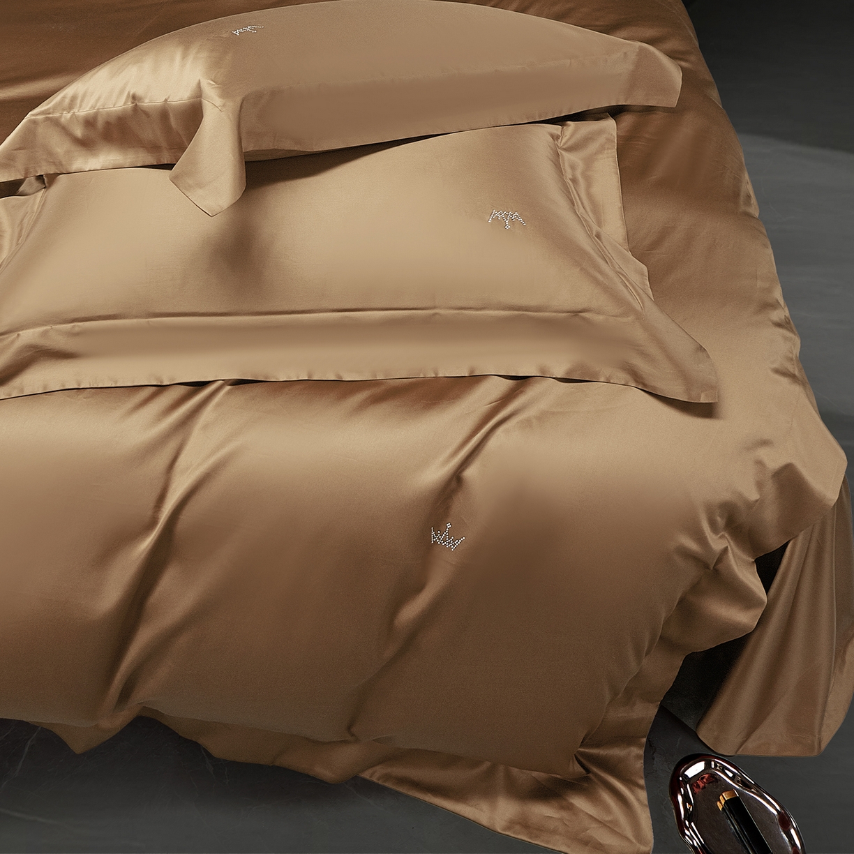 91家纺网 家纺一手货源 找家纺 玖玖爱家纺 2025新款60/50双股四件套-国货之光 国货之光-美人橙