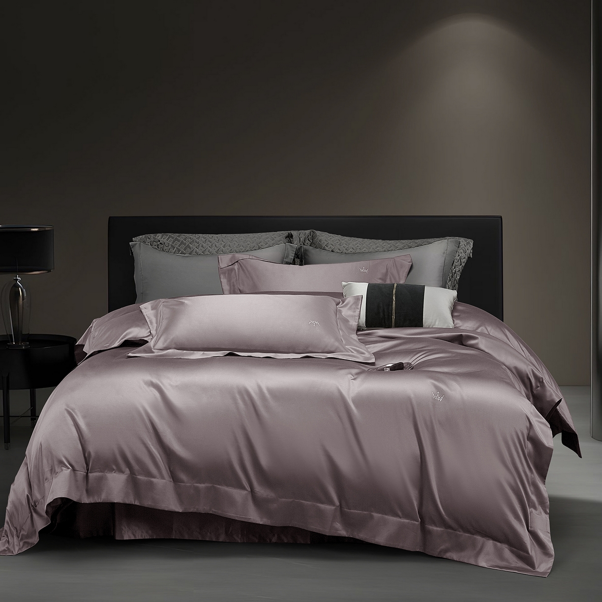 91家纺网 家纺一手货源 找家纺 玖玖爱家纺 2025新款60/50双股四件套-国货之光 国货之光-木槿紫