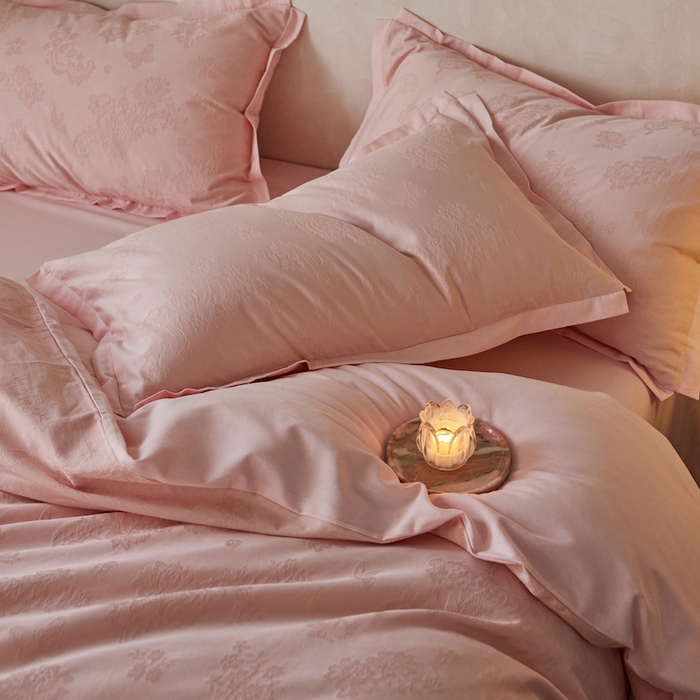 91家纺网 家纺一手货源 找家纺 （总）咏绒家纺工厂店 2025新款A类全棉提花磨毛四件套-科罗拉系列