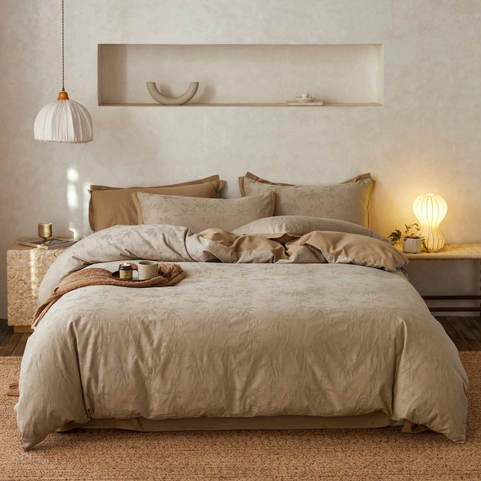 91家纺网 家纺一手货源 找家纺 （总）咏绒家纺工厂店 2025新款A类全棉提花磨毛四件套-科罗拉系列