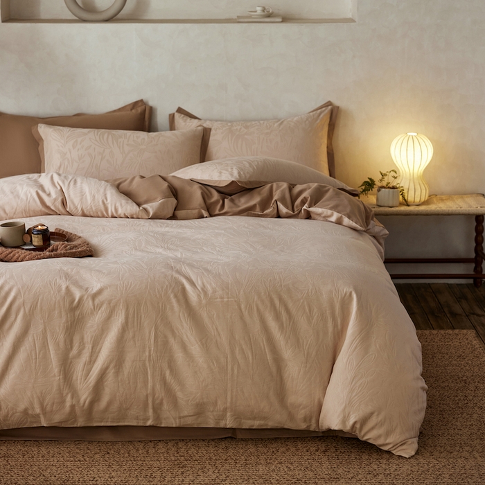 91家纺网 家纺一手货源 找家纺 咏绒家纺工厂店 2025新款A类全棉提花磨毛四件套-科罗拉系列 科罗拉-小酣