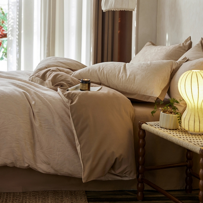 91家纺网 家纺一手货源 找家纺 咏绒家纺工厂店 2025新款A类全棉提花磨毛四件套-科罗拉系列 科罗拉-小酣