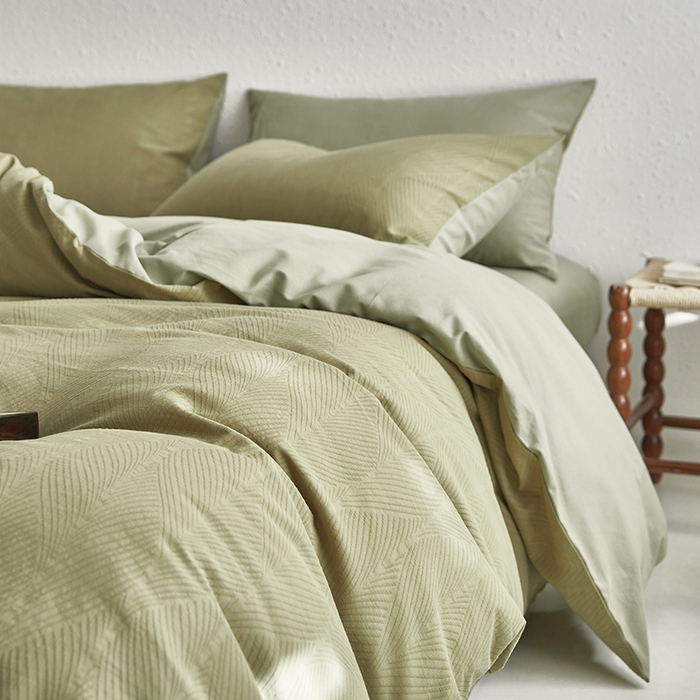 91家纺网 家纺一手货源 找家纺 咏绒家纺工厂店 2025新款全棉色织提花磨毛四件套 欧佩斯-松茶