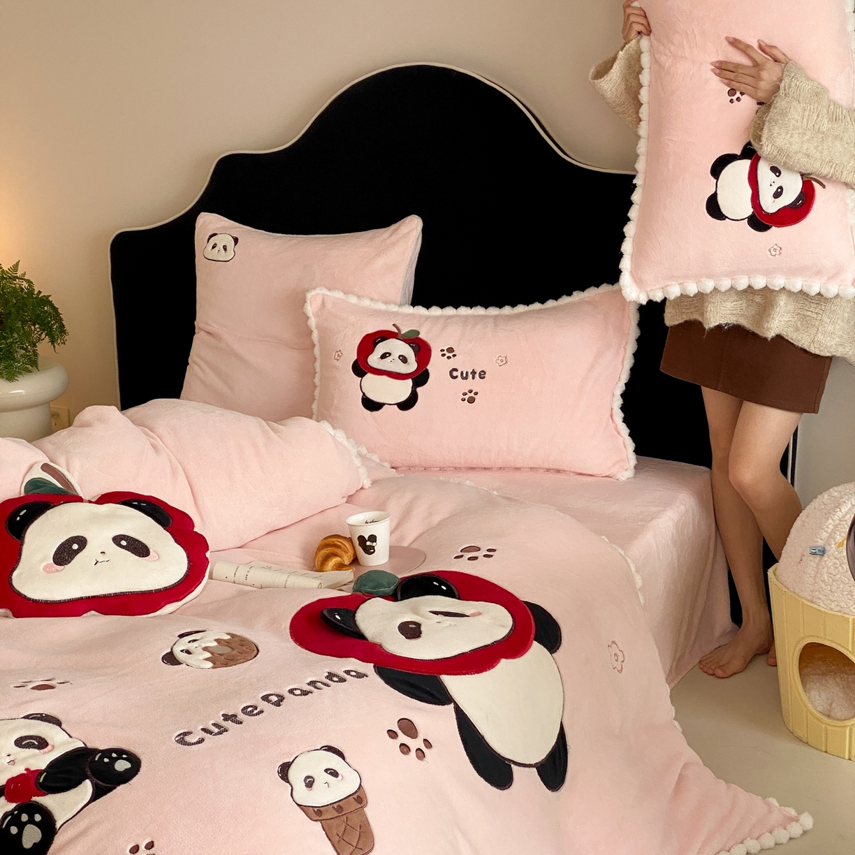 91家纺网 家纺一手货源 找家纺 （总）馨蕊家居 2025秋冬新款轻奢煦暖绒系列-绒卡通（会员-10）控价318/348/368