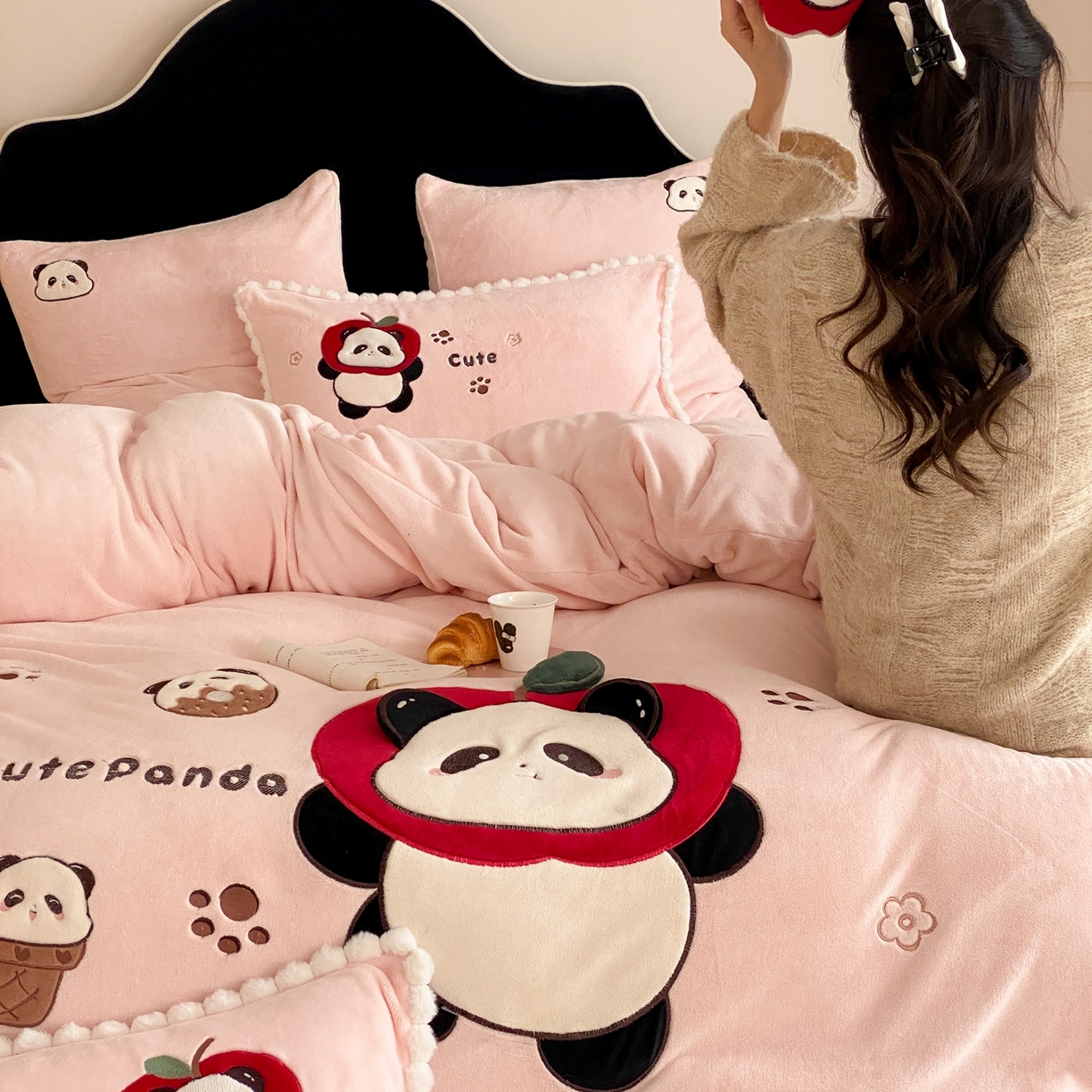 91家纺网 家纺一手货源 找家纺 （总）馨蕊家居 2025秋冬新款轻奢煦暖绒系列-绒卡通（会员-10）控价318/348/368