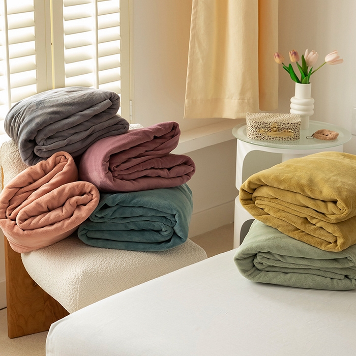 91家纺网 家纺一手货源 找家纺 良品汇馆 2025新款牛奶绒单品床笠单件床笠良品秋冬保暖绒布床套纯色加厚 吸湿排汗款-芥末黄