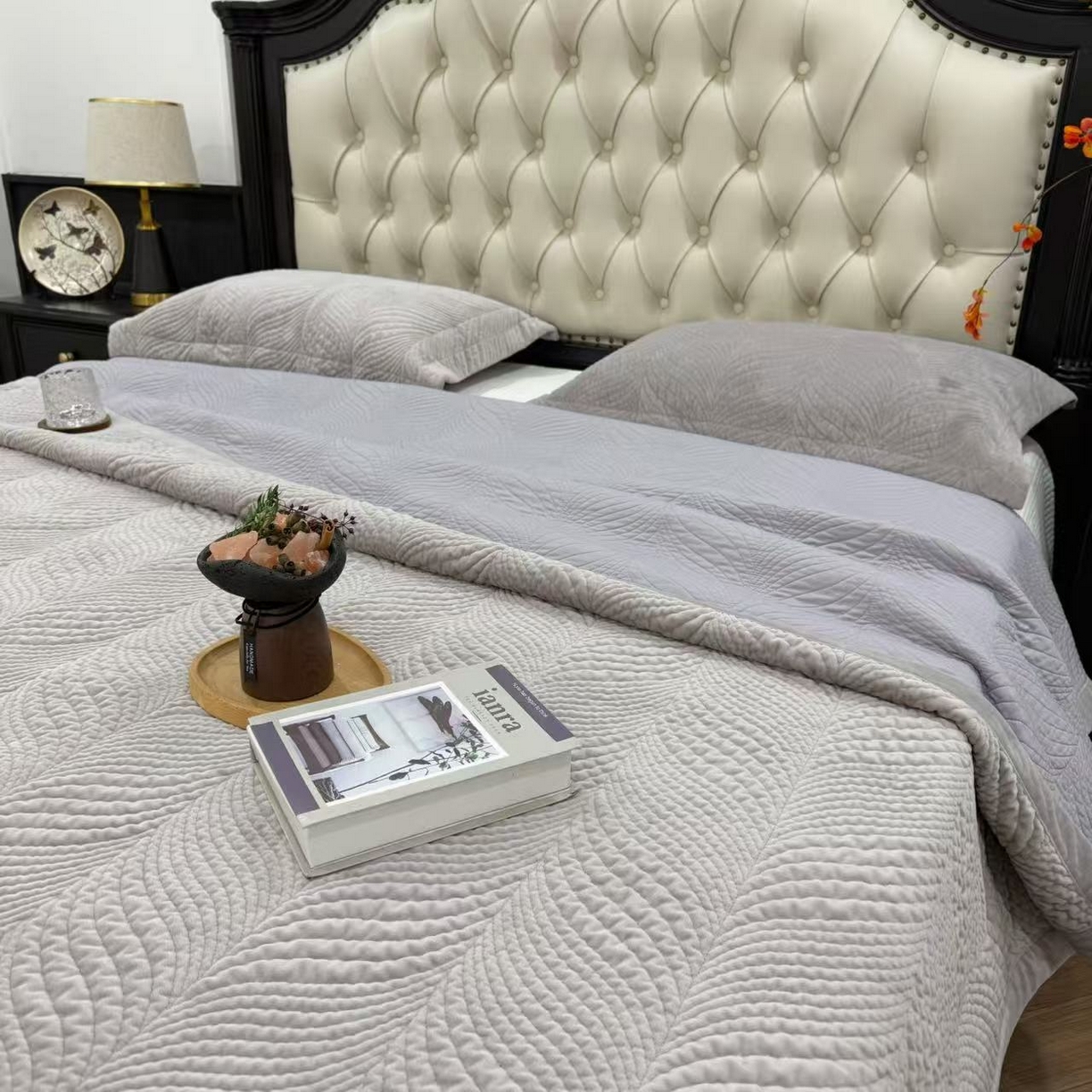 91家纺网 家纺一手货源 找家纺 （总）床盖工厂店 2025新款宝宝绒+莱赛尔 棉花床盖三件套