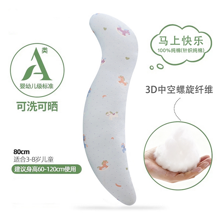 91家纺网 家纺一手货源 找家纺 （总）圣之寐 2025新款纯棉双层纱儿童抱睡枕安抚枕