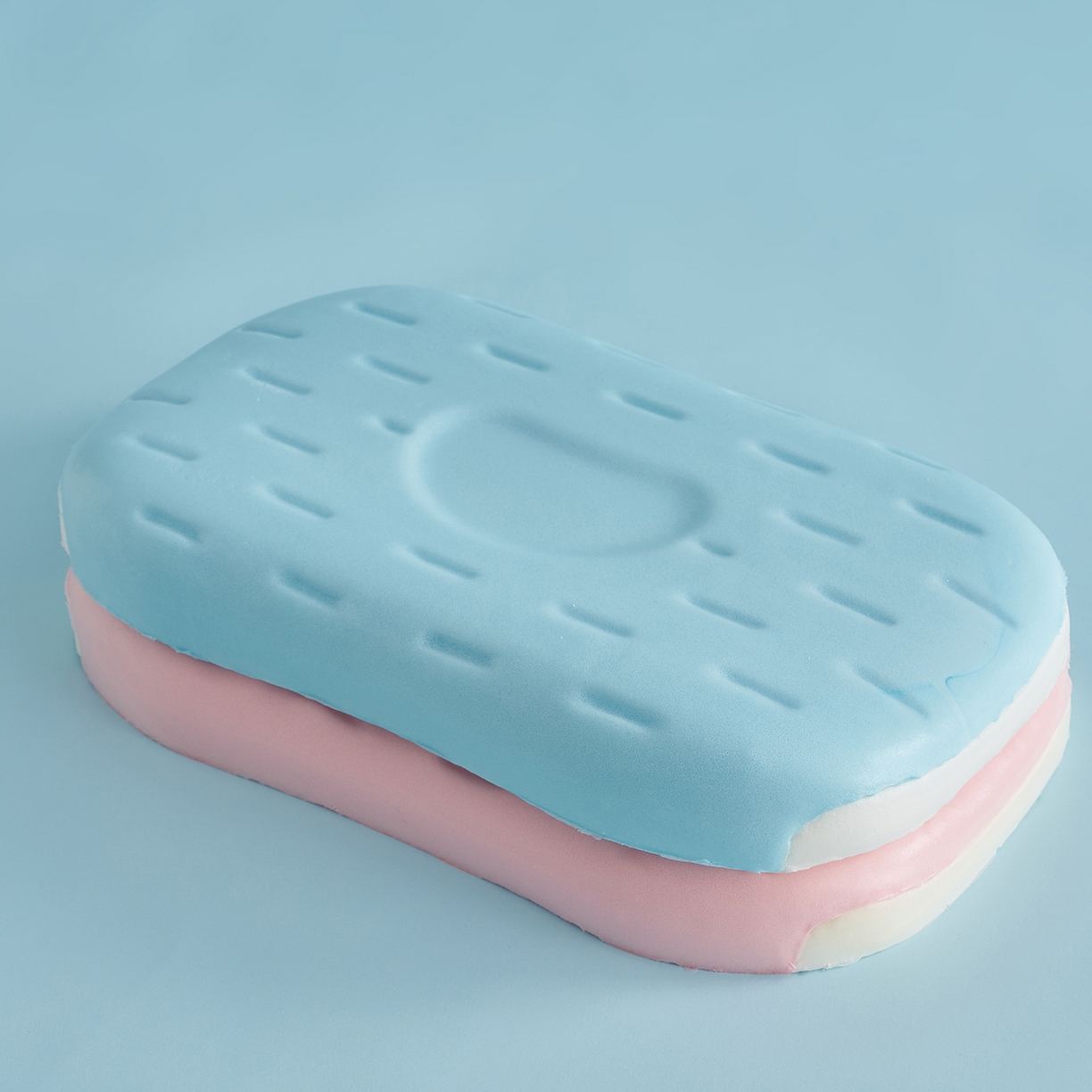 91家纺网 家纺一手货源 找家纺 （总）乐可 2025新款叠云双层儿童记忆枕枕头枕芯