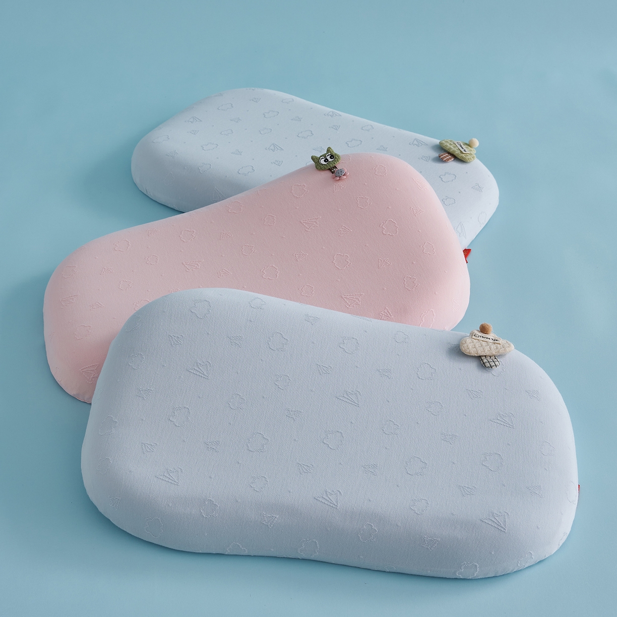 乐可 2025新款叠云双层儿童记忆枕枕头枕芯 组合图仅供参考不可下单