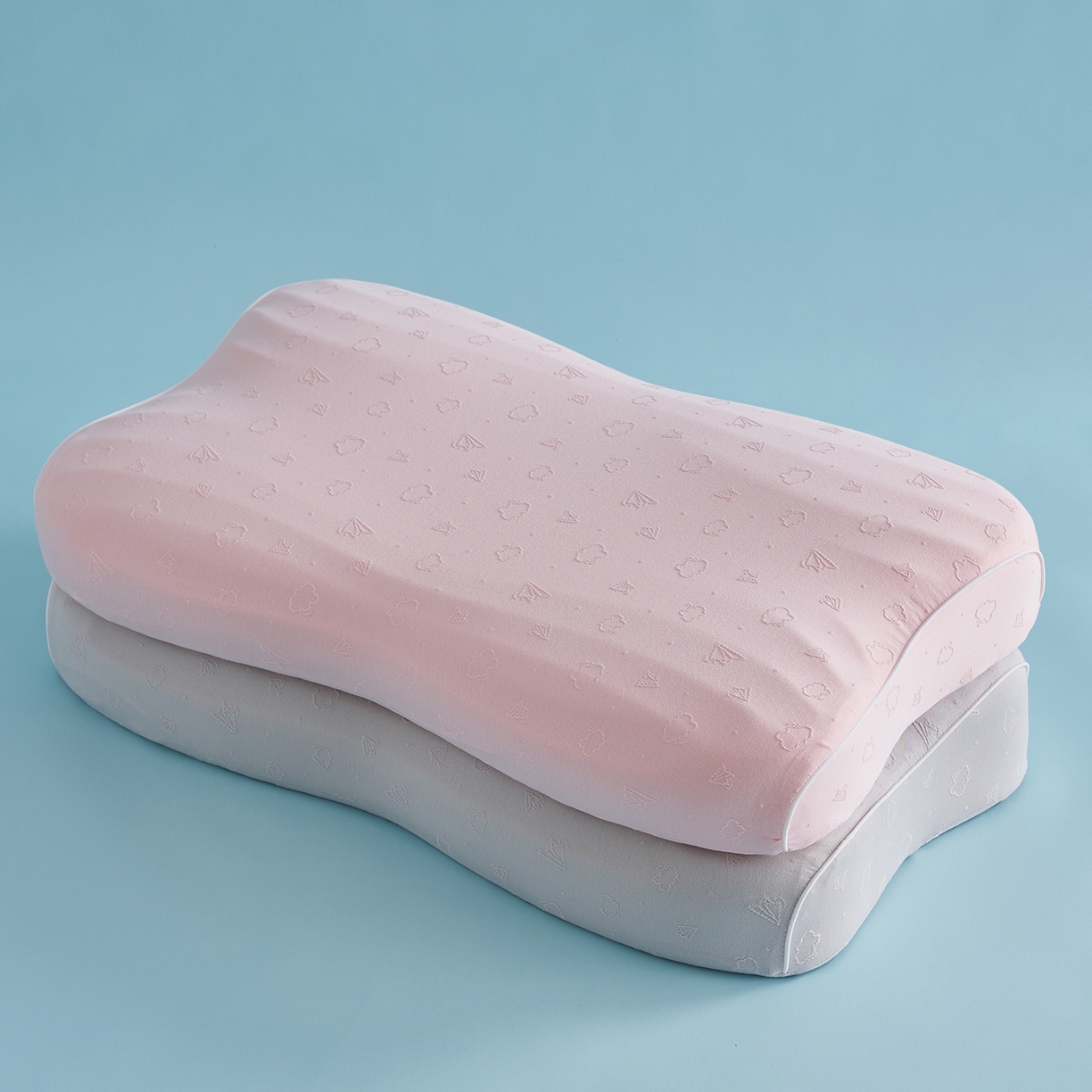 91家纺网 家纺一手货源 找家纺 （总）乐可 2025新款叠云双层记忆枕枕头枕芯