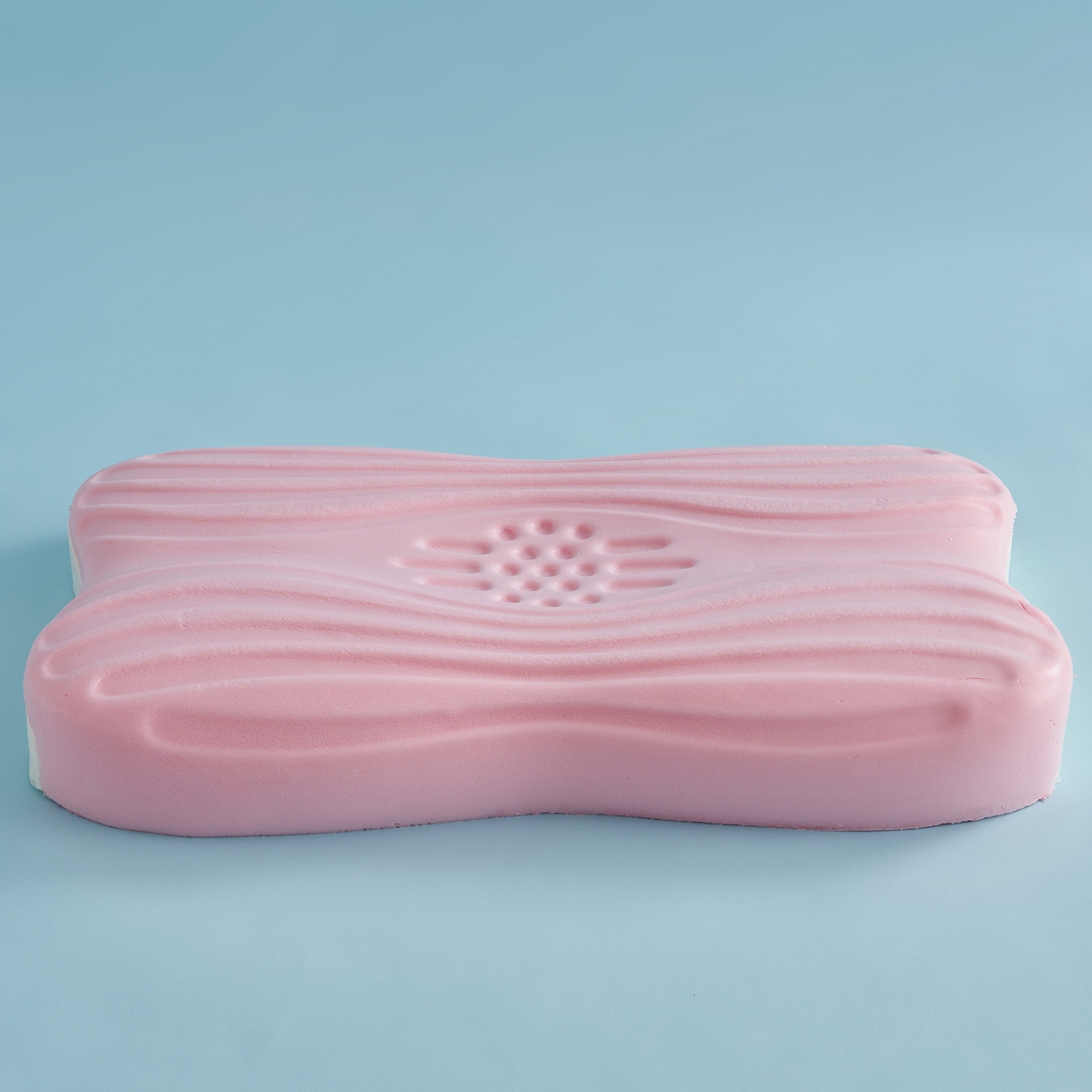 91家纺网 家纺一手货源 找家纺 乐可 2025新款叠云双层记忆枕枕头枕芯 70*40*9/10cm（叠云双层枕-女款粉）