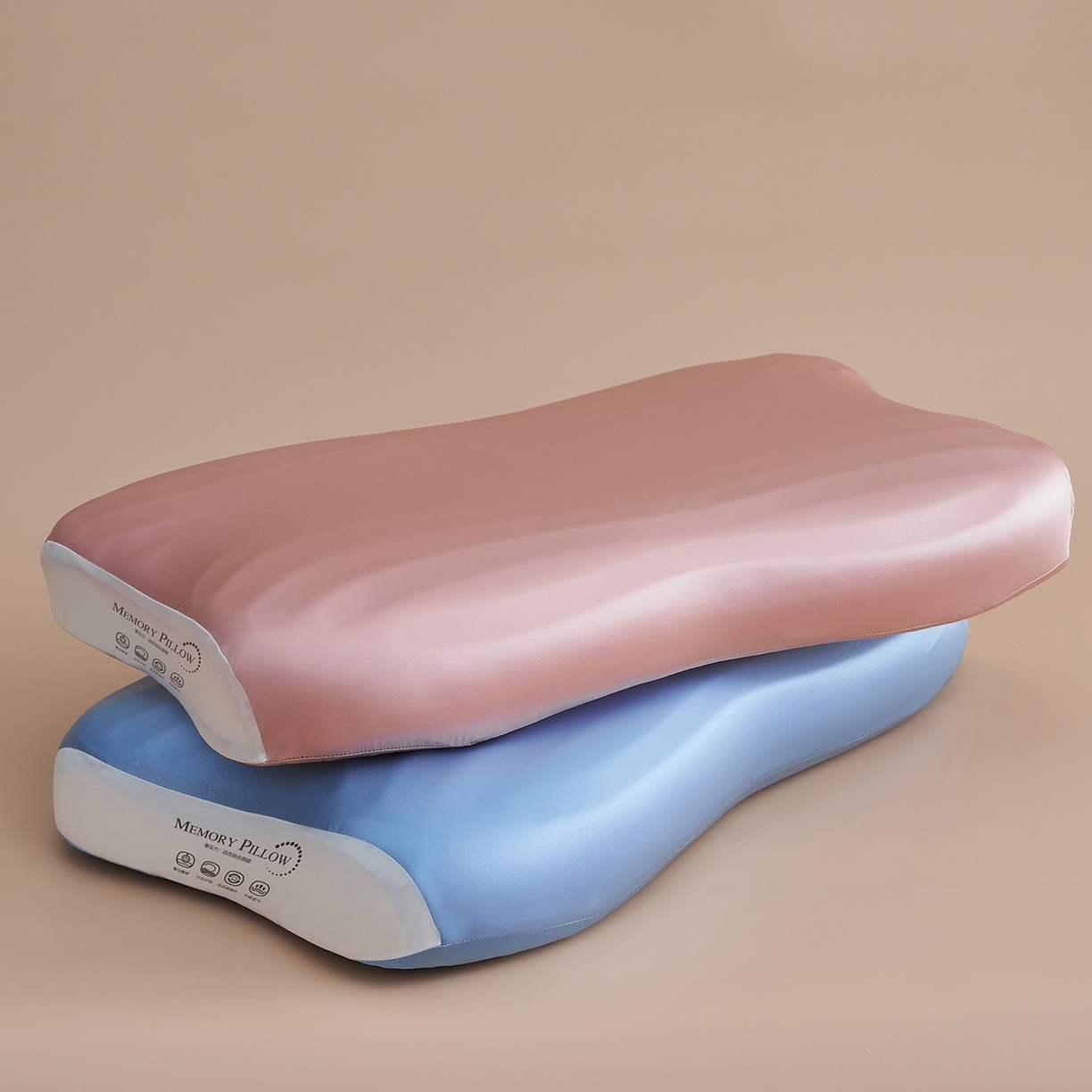 91家纺网 家纺一手货源 找家纺 乐可 2025新款浪漫摆烂情侣记忆枕枕头枕芯 组合图仅供参考不可下单