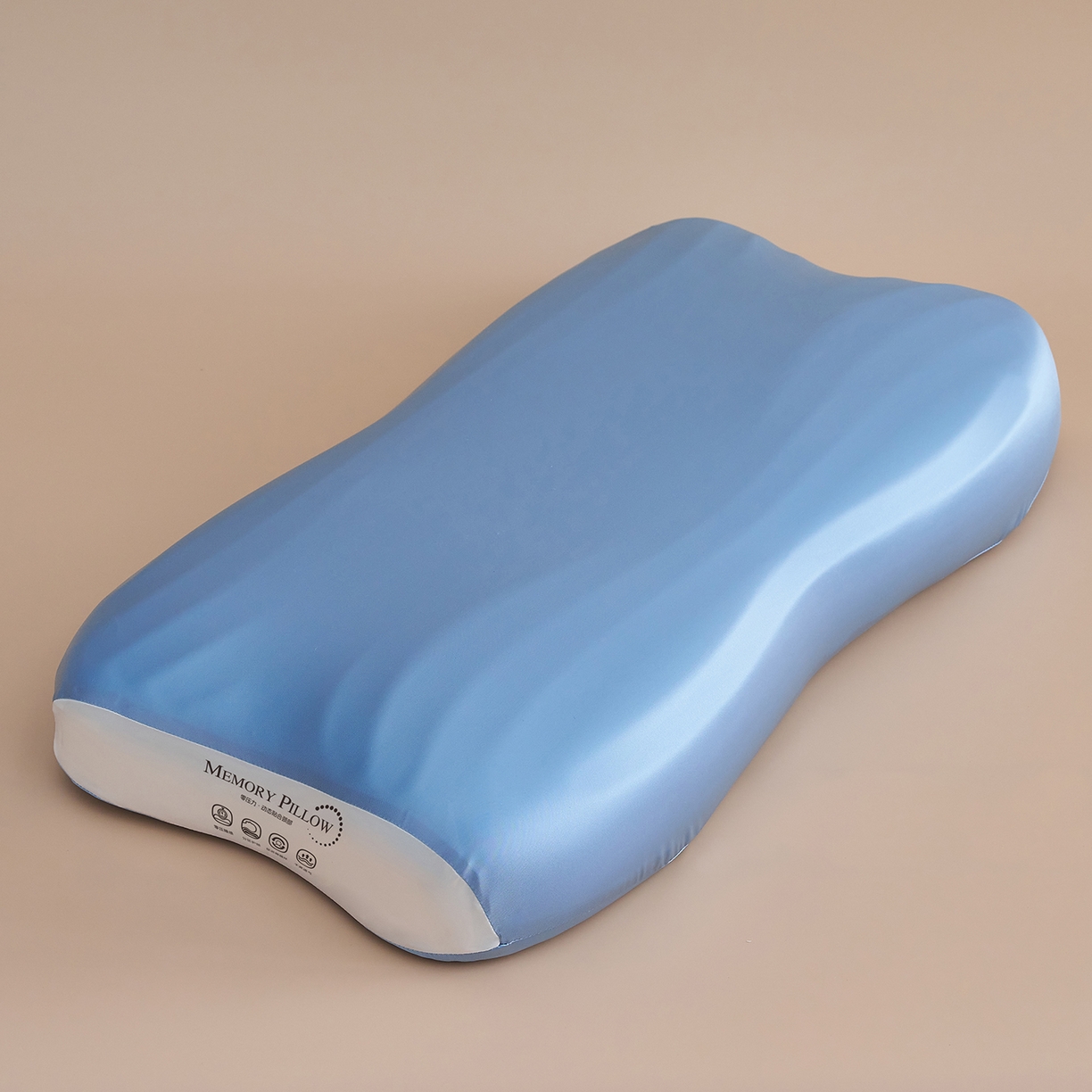 91家纺网 家纺一手货源 找家纺 乐可 2025新款浪漫摆烂情侣记忆枕枕头枕芯 浪漫情侣枕-蓝