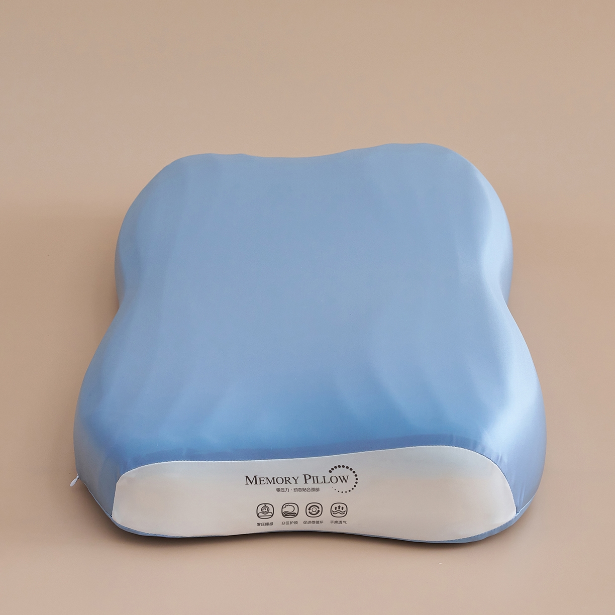 91家纺网 家纺一手货源 找家纺 乐可 2025新款浪漫摆烂情侣记忆枕枕头枕芯 浪漫情侣枕-蓝