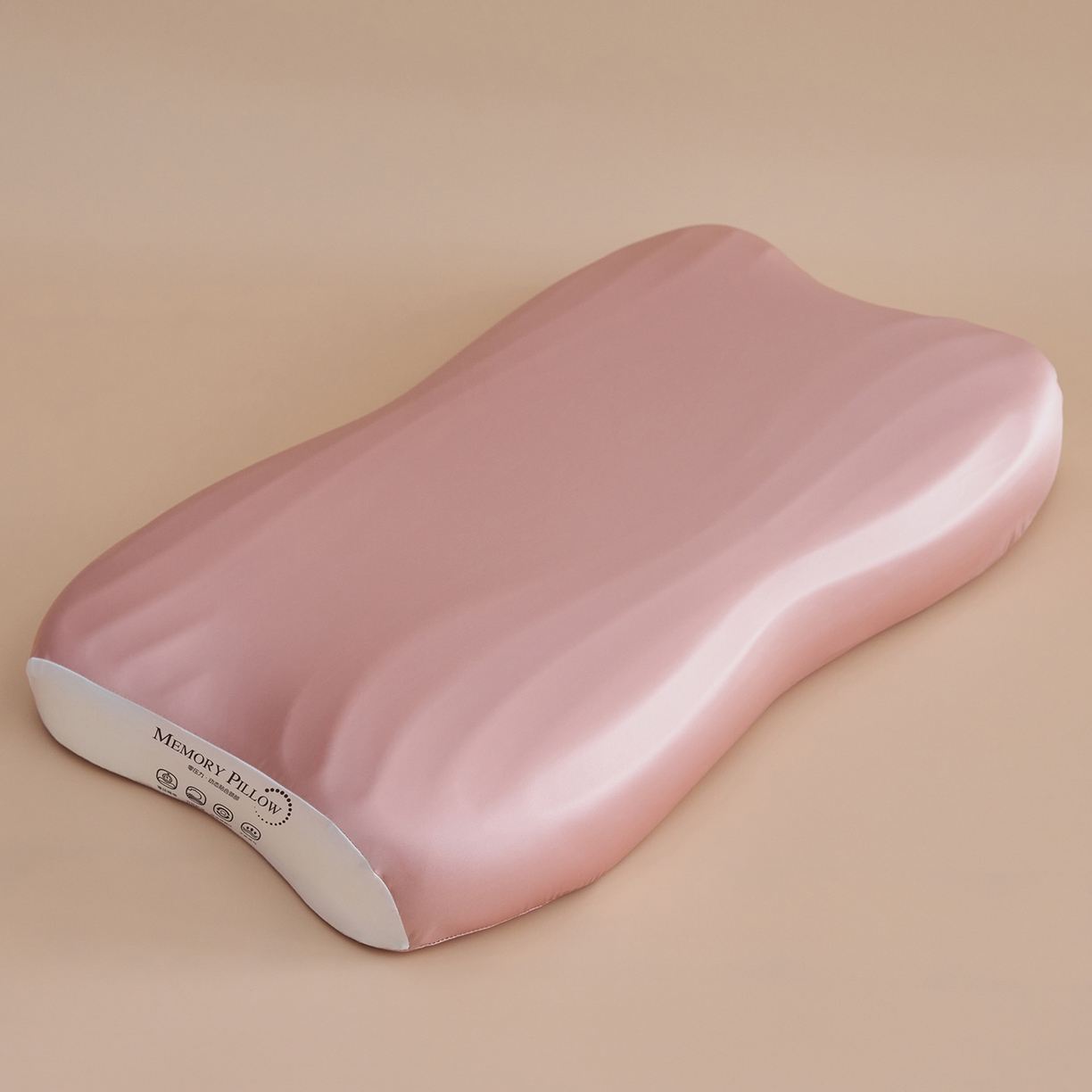 91家纺网 家纺一手货源 找家纺 乐可 2025新款浪漫摆烂情侣记忆枕枕头枕芯 浪漫情侣枕-粉