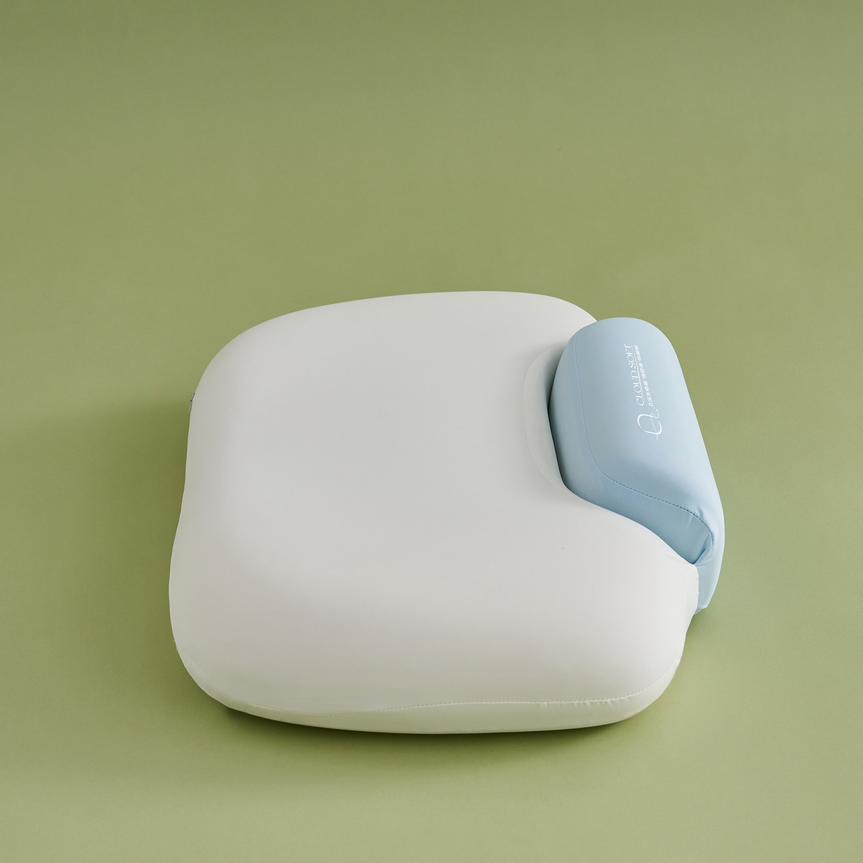 91家纺网 家纺一手货源 找家纺 乐可 2025新款零压双向深睡护颈记忆枕枕头枕芯 零压双向深睡枕-蓝